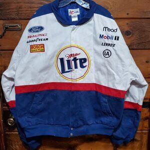Vintage Rusty Wallace Miller Lite NASCAR Jacket